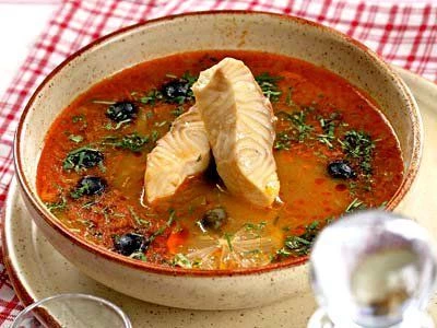 Солянка из осетрины