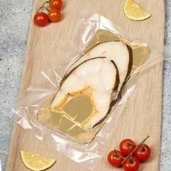 Угольная рыба холодного копчения филе нарезка Деликатеска 100г