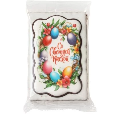 Пряник Со светлой Пасхой Венок 130г -0}