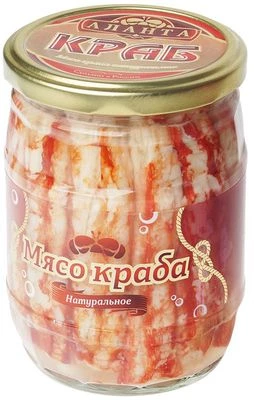 Мясо краба натуральное Экстра 500г-0}
