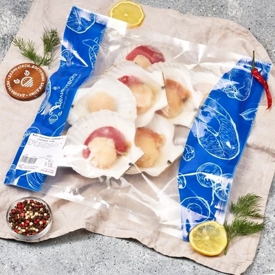 Филе морского гребешка в створках от Шефа 500г-1}