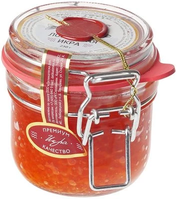 Икра красная горбуши малосоленая 230г-0}