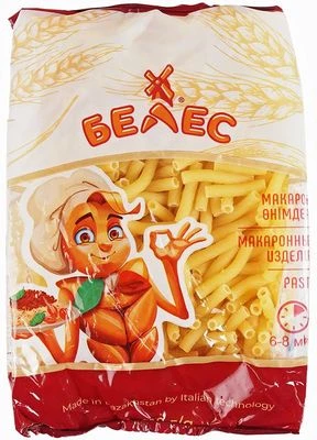 Макаронные изделия Рожки Белес Казахстан 400г-0}