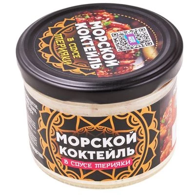 Коктейль кальмар в соусе Терияки 180г -1}