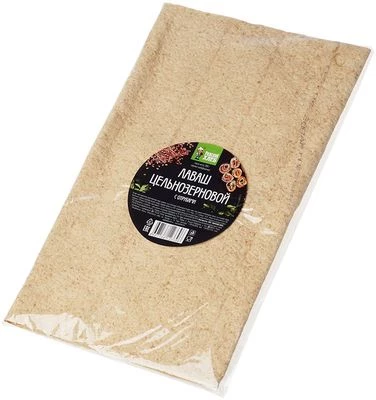 Лаваш цельнозерновой с отрубями 300г -0}