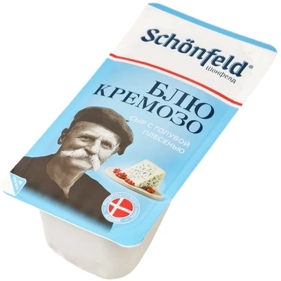 Сыр с благородной голубой плесенью Schönfeld Blue Cremoso 50% жир. 100г-0}