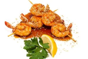 Креветки терияки