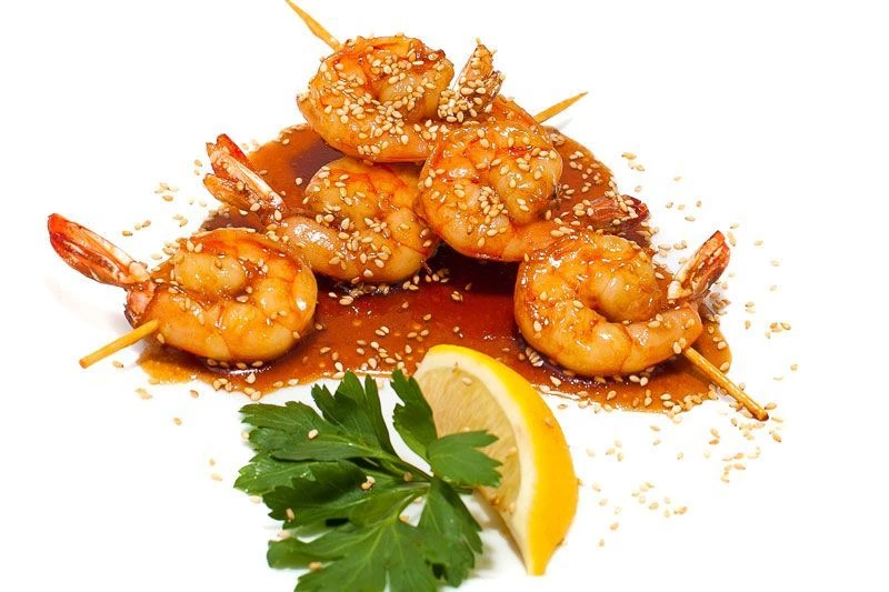 Креветки терияки