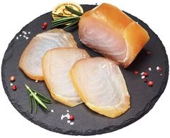 Марлин холодного копчения без консервантов филе-кусок на коже 200г