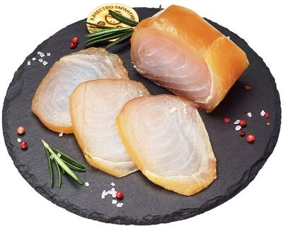 Марлин холодного копчения без консервантов филе-кусок на коже 200г-0}