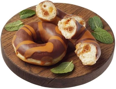 Пончик-донатс с начинкой Дульче де лече 132г-0}