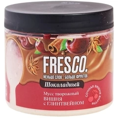 Мусс шоколадный творожный с вишней и глинтвейном Fresco 125г