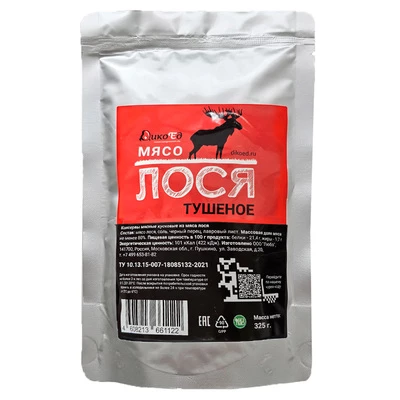 Тушеное мясо лося 325г-0}