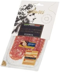 Колбаса сыровяленая Салями с трюфелем Черный принц нарезка 70г