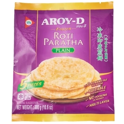 Лепешки&nbsp;постные Roti&nbsp;Paratha&nbsp;Aroy-D Таиланд 5шт-0}
