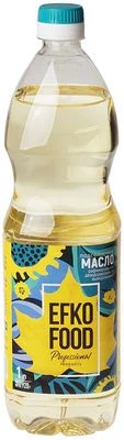 Масло подсолнечное рафинированное дезодорированное Efko Food professional 900мл-0}