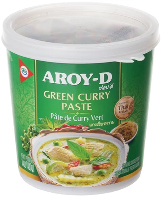 Паста карри зеленая Aroy-D 400г-0}