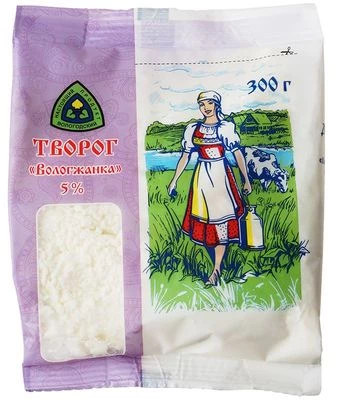 Творог Вологжанка 5% жир. 300г-0}
