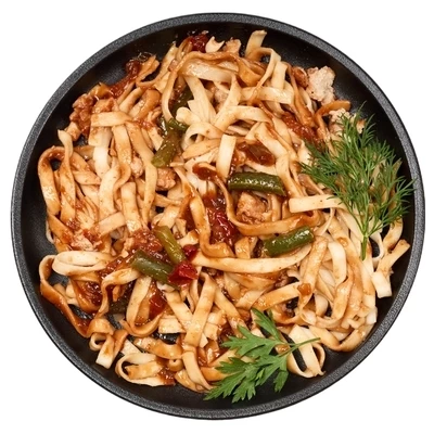 Лапша с курицей в соусе Хойсин 280г-0}