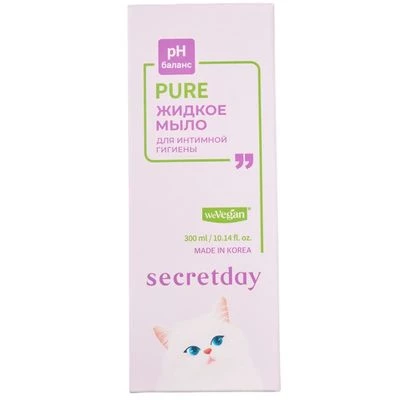 Мыло жидкое для интимной гигиены Secretday Pure Корея 300мл-0}