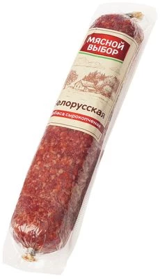 Колбаса сырокопченая Белорусская прессованная ~400г-1}