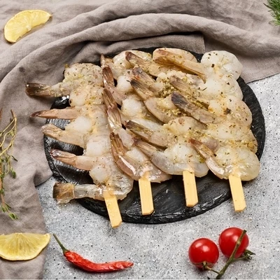 Шашлычки из креветок маринованные от Шефа ~300г-1}