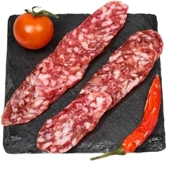 Колбаса сыровяленая Фуэт Премиум с сыром нарезка Деликатеска 50г