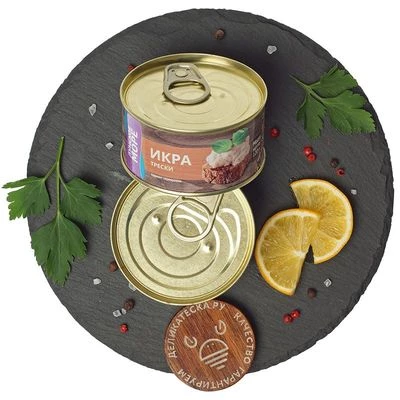 Икра трески тихоокеанской 120г-1}