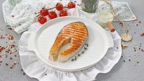 Стейки семги на гриле с соусом Тартар