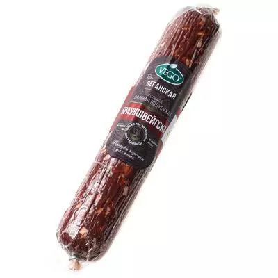 Колбаса вяленая полусухая Брауншвейгская веганская 300г - купить в ...
