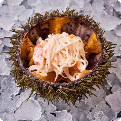 Еж со сливочным крабом 1шт-0}