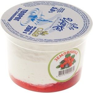 Творог земляника со сливками 5% жир., 200г