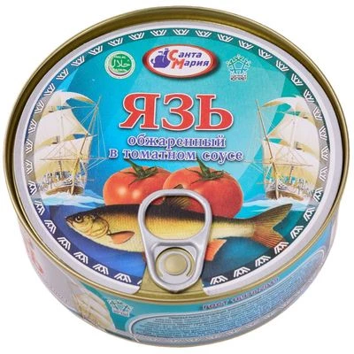 Язь обжаренный в томатном соусе Санта Мария 230г-0}
