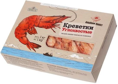 Креветка углохвостая варено-мороженая 1кг-0}