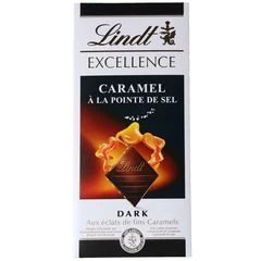 Шоколад Lindt темный с кусочками карамели и морской солью Excellence 100г