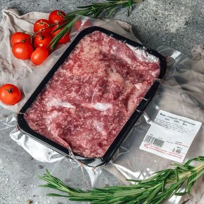 Фарш говяжий натуральный из мяса молодого бычка охлажденный ~500г-1}