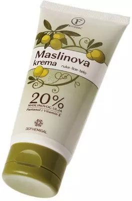 Крем для лица рук и тела с 20% оливкового масла витамином Е и ...
