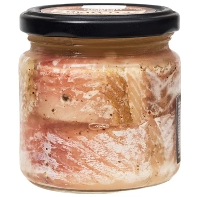 Сугудай из пеляди филе-ломтики в масле Деликатесы севера 190г-1}