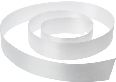 Лента атласная Белая 25мм-1}