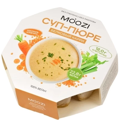 Суп-пюре Белковый карри Moozi 200г-0}