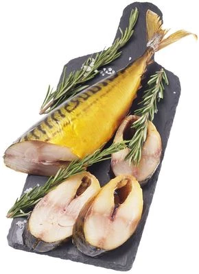 Скумбрия Атлантическая без головы холодного копчения ~400г-0}