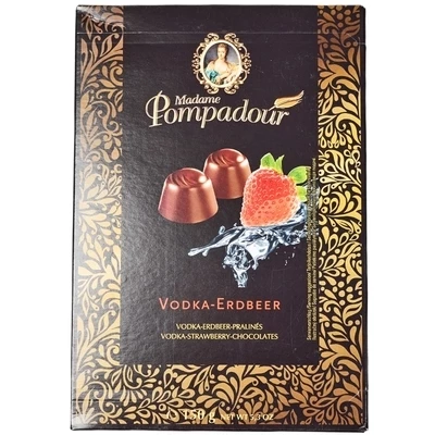 Шоколадные конфеты Vodka-Strawberry со вкусом водки и клубники Германии 150г-0}