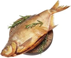 Лещ холодного копчения потрошеный ~400г