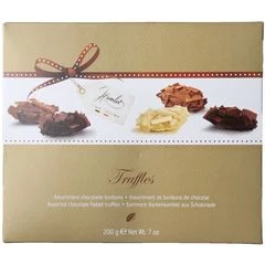 Ассорти шоколадных конфет Трюфели обсыпанные шоколадной стружкой Бельгия 200г