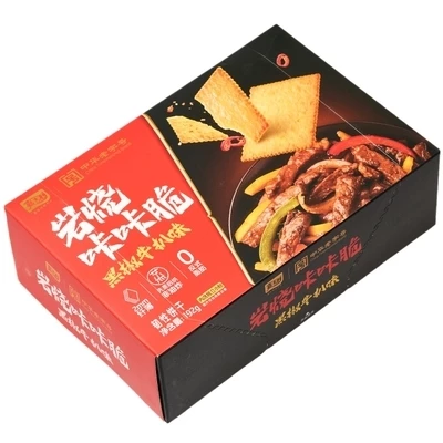Печенье Jiashili пшенично-картофельное со вкусом Бифштекса с черным перцем Китай 192г-1}