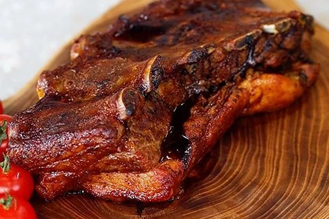 Свиные ребрышки с соусом Унаги