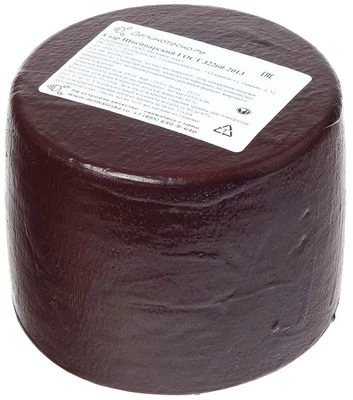 Сыр Швейцарский цилиндр 50% жир. Деликатеска ~600г-1}