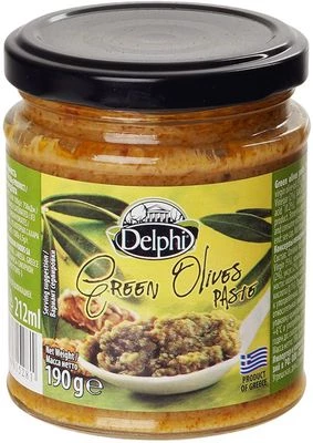 Паста из зеленых оливок 190г-0}