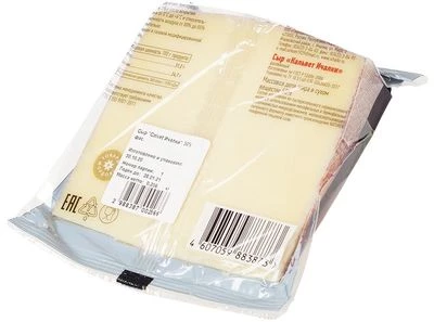 Сыр Кальвет кусок фасованный 50% жир. Ичалки ~250г -1}