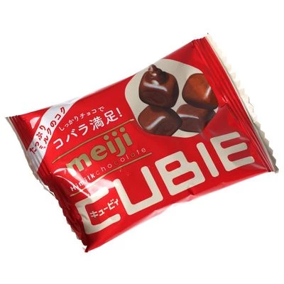 Шоколад Meiji Cubie HiMilk насыщенно-молочный 42г-1}